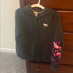 VS Pink zip up hoodie